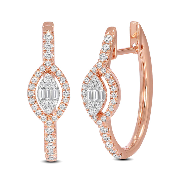 Natural Diamond Huggies Lux Earring