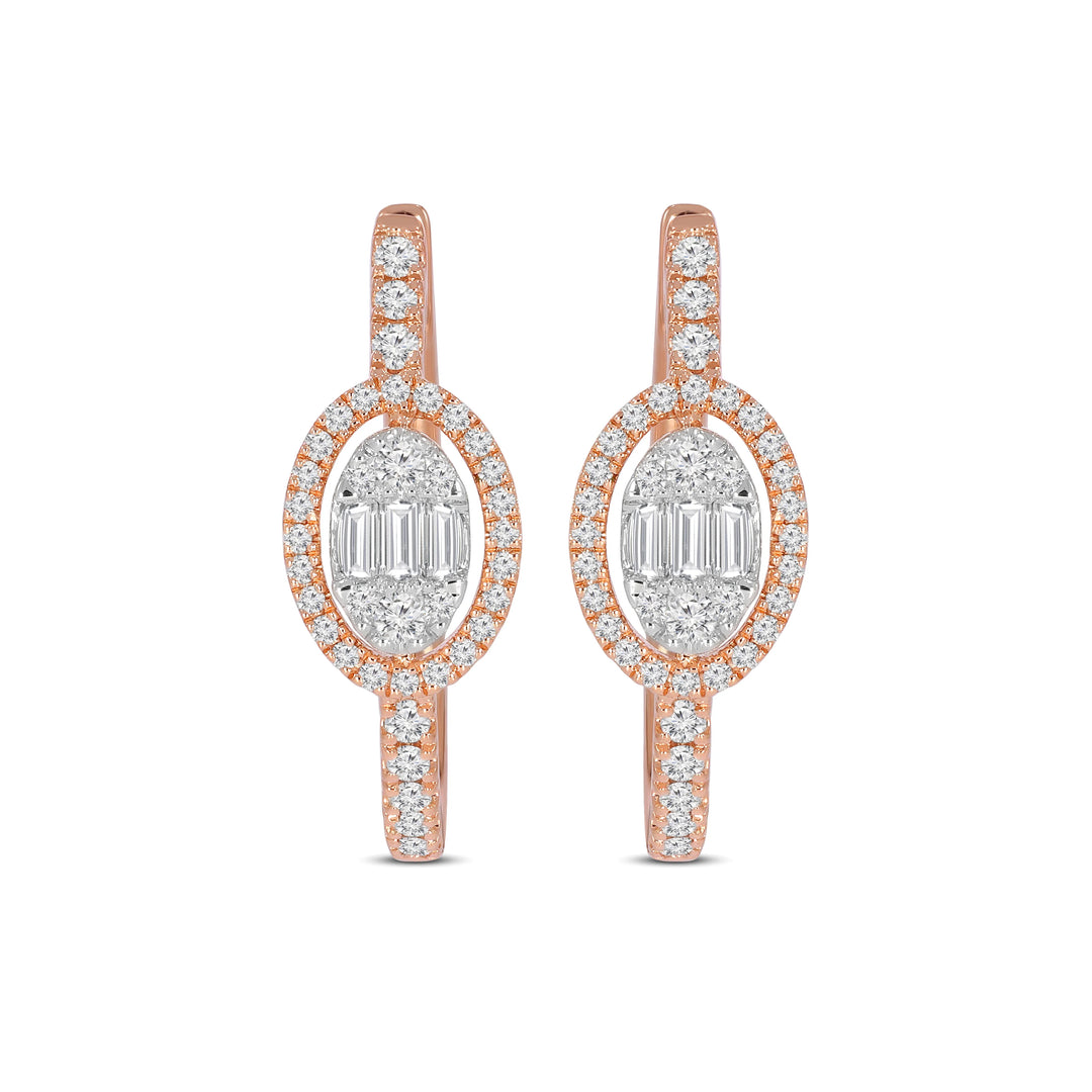 Natural Diamond Huggies Mera Earring