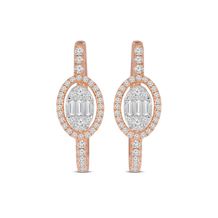 Natural Diamond Huggies Mera Earring