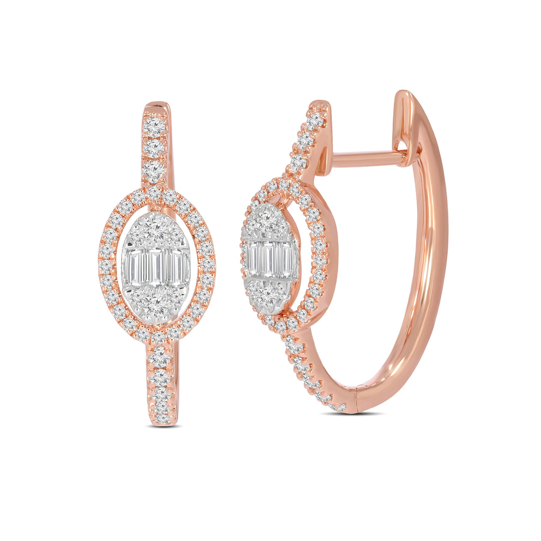 Natural Diamond Huggies Mera Earring