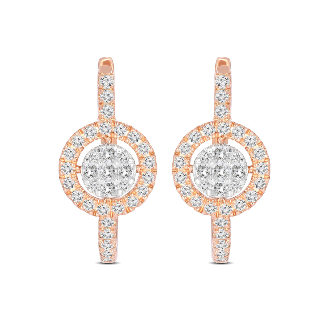 Natural Diamond Huggies Glow Earring