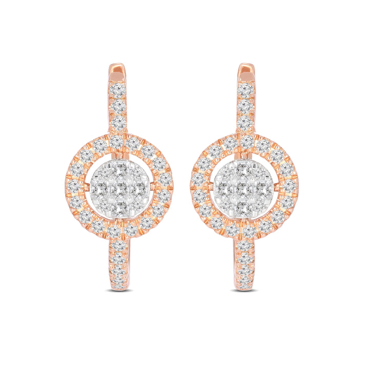 Natural Diamond Huggies Glow Earring