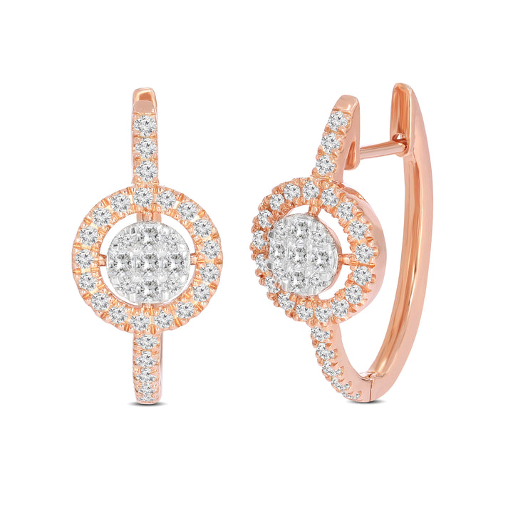 Natural Diamond Huggies Glow Earring