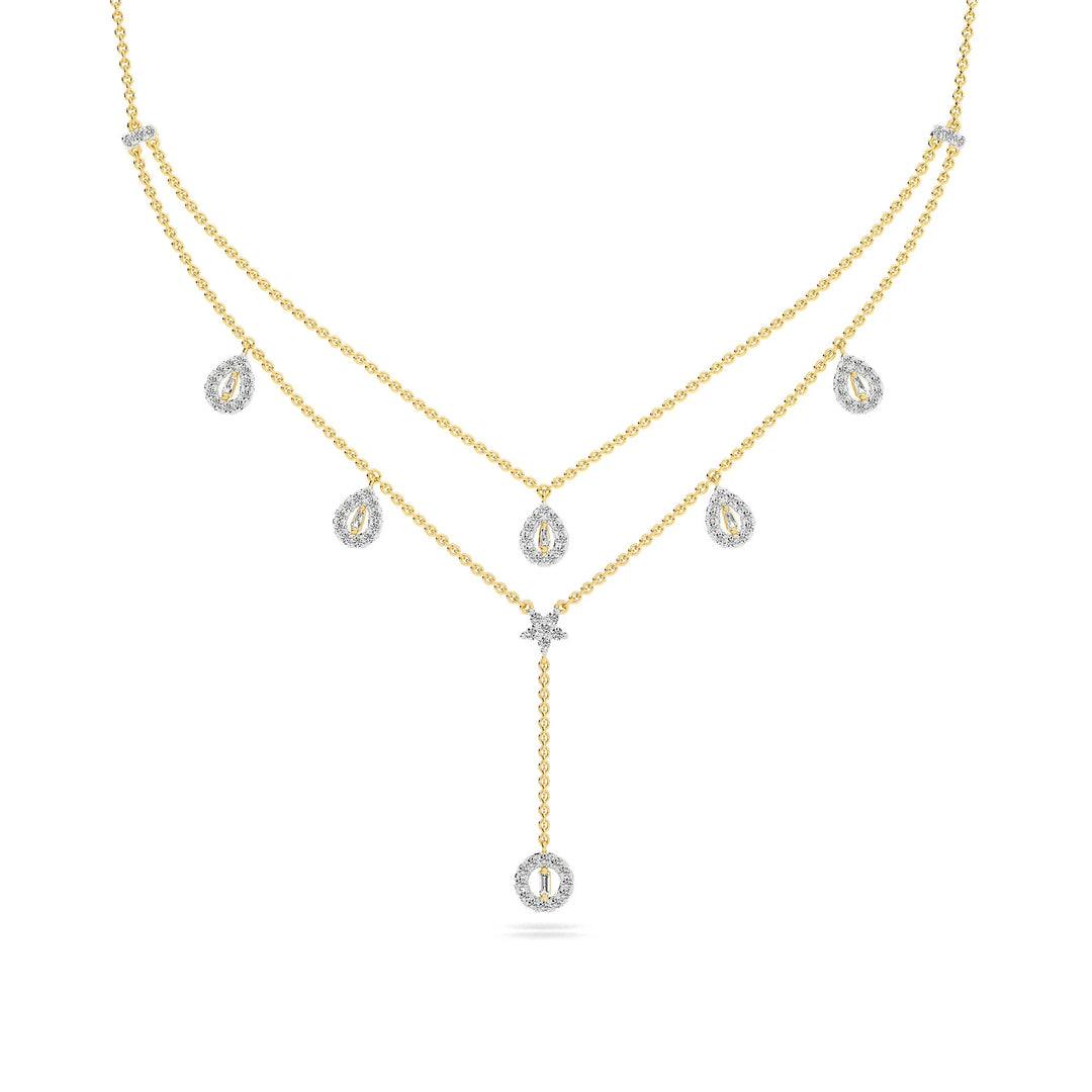 Natural Diamond the Chain Reaction Forte Necklace