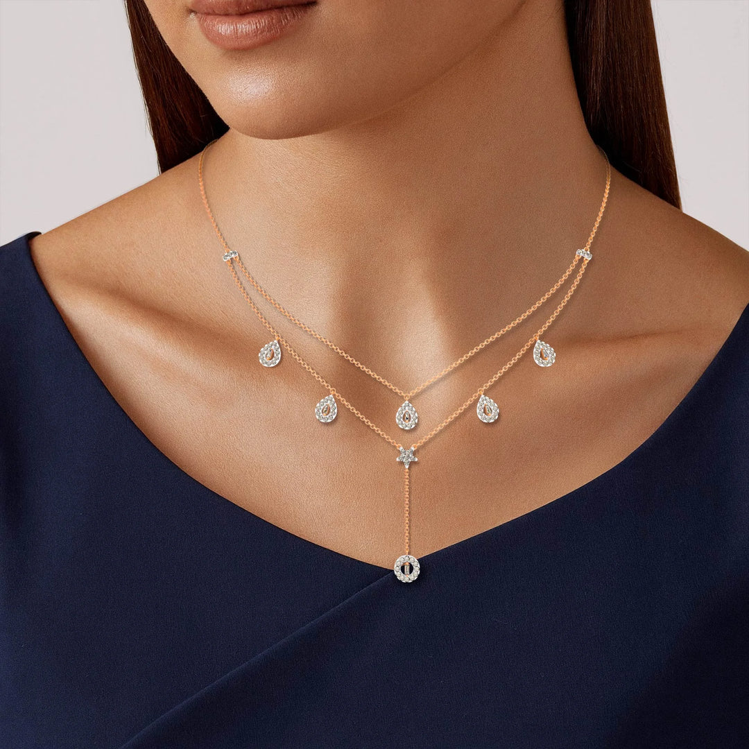 Natural Diamond the Chain Reaction Forte Necklace