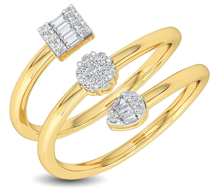 Natural Diamond Everyday Edits Faith Ring