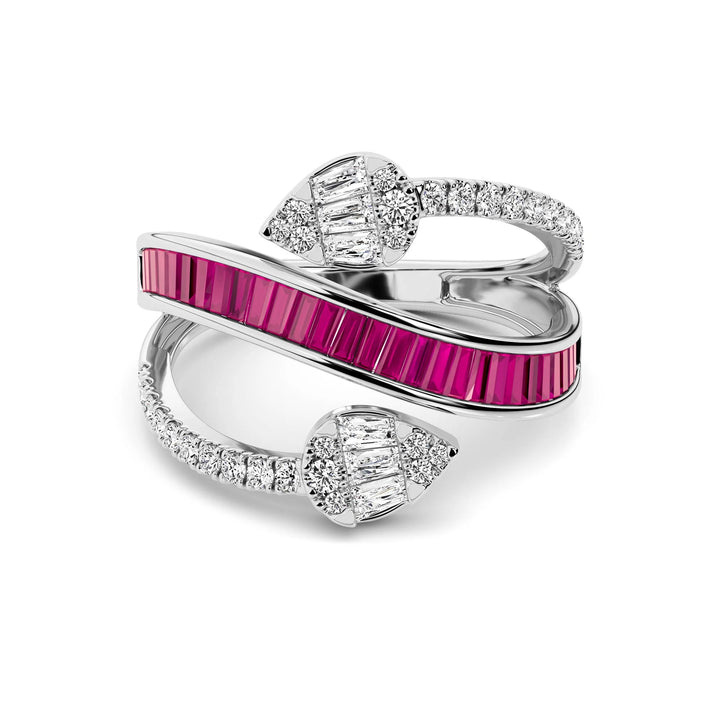 Natural Diamond The Aurora Celeste Ring