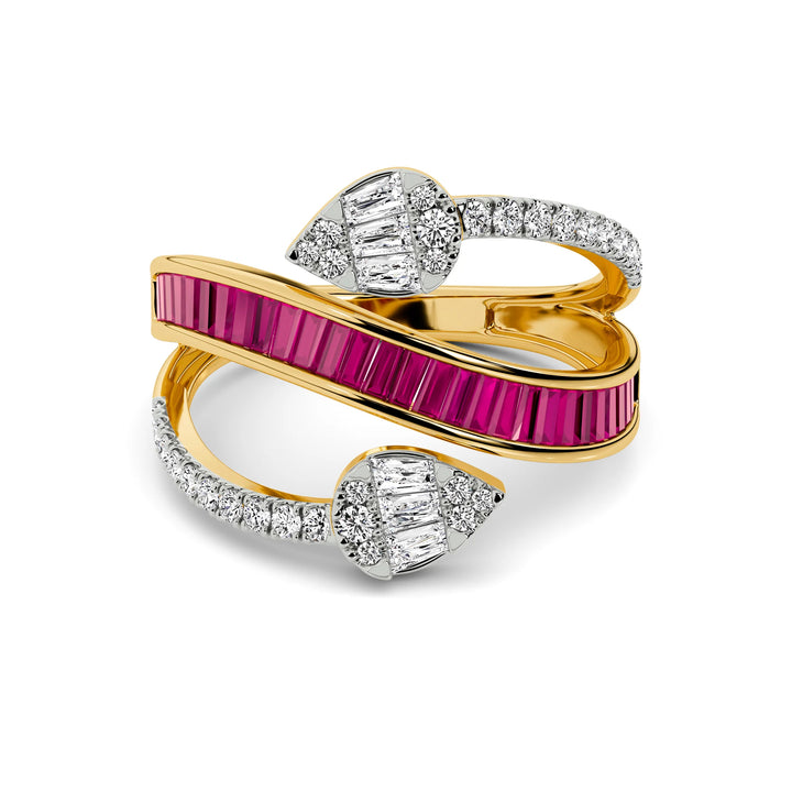 Natural Diamond The Aurora Celeste Ring