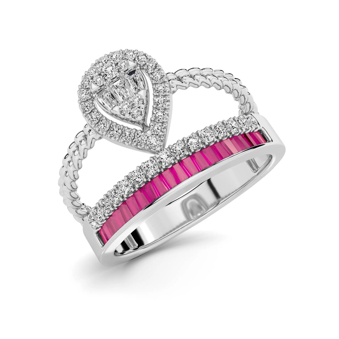 Natural Diamond The Aurora Sol Ring