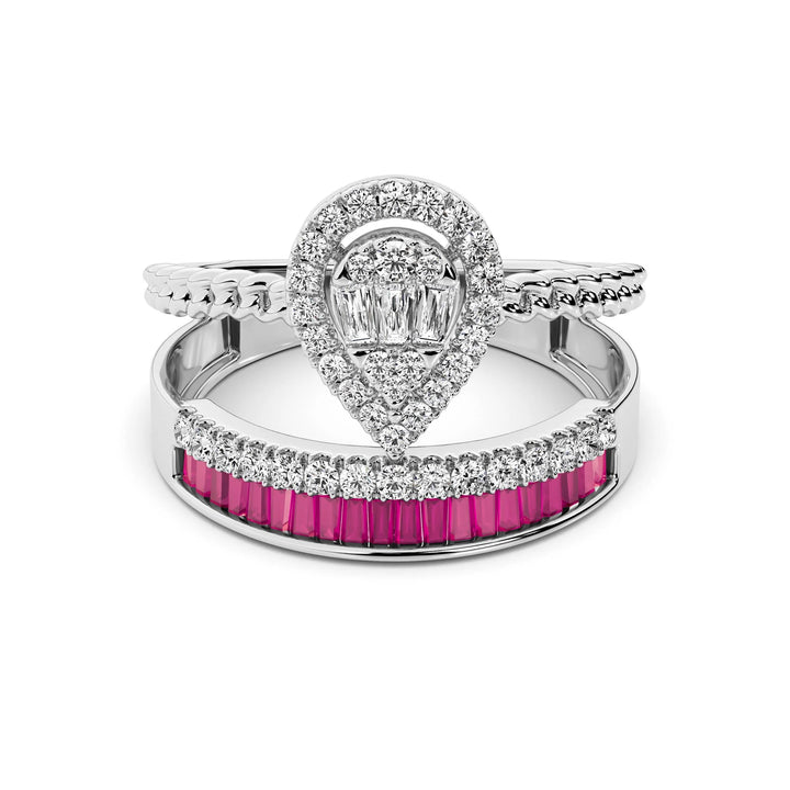 Natural Diamond The Aurora Sol Ring