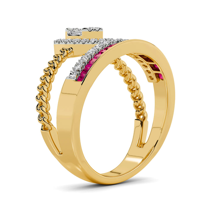 Natural Diamond The Aurora Sol Ring