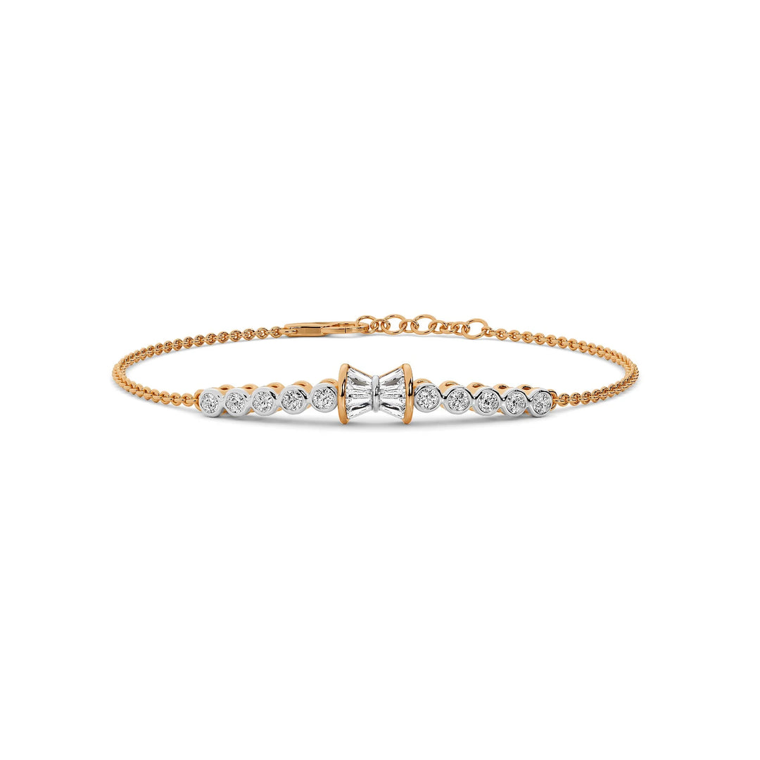 Natural Diamond Signature Stacks Fern Bracelet