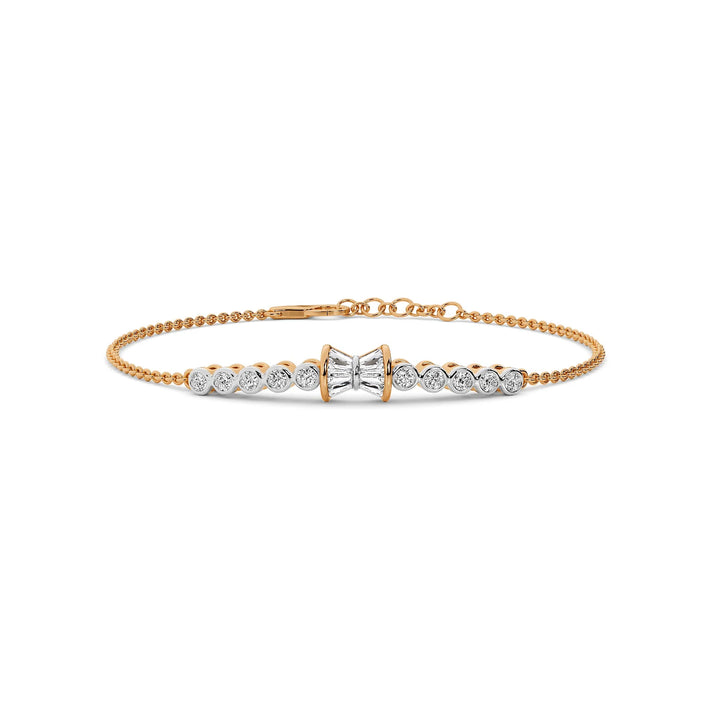 Natural Diamond Signature Stacks Fern Bracelet
