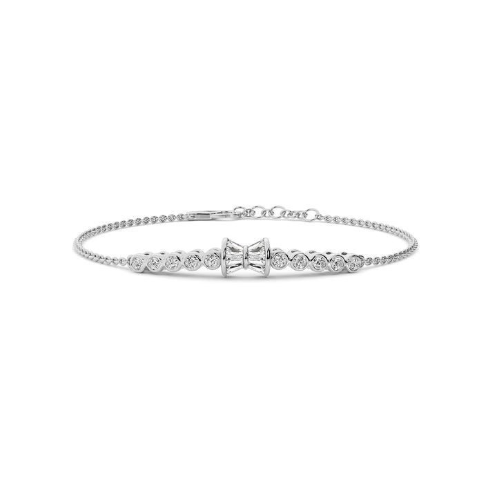 Natural Diamond Signature Stacks Fern Bracelet