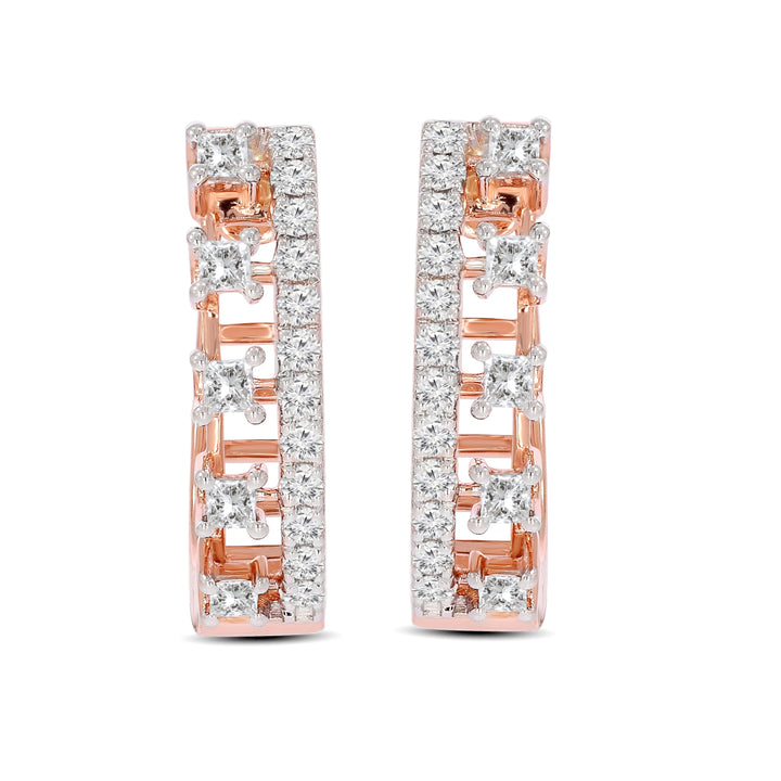 Natural Diamond Huggies Haze Earring