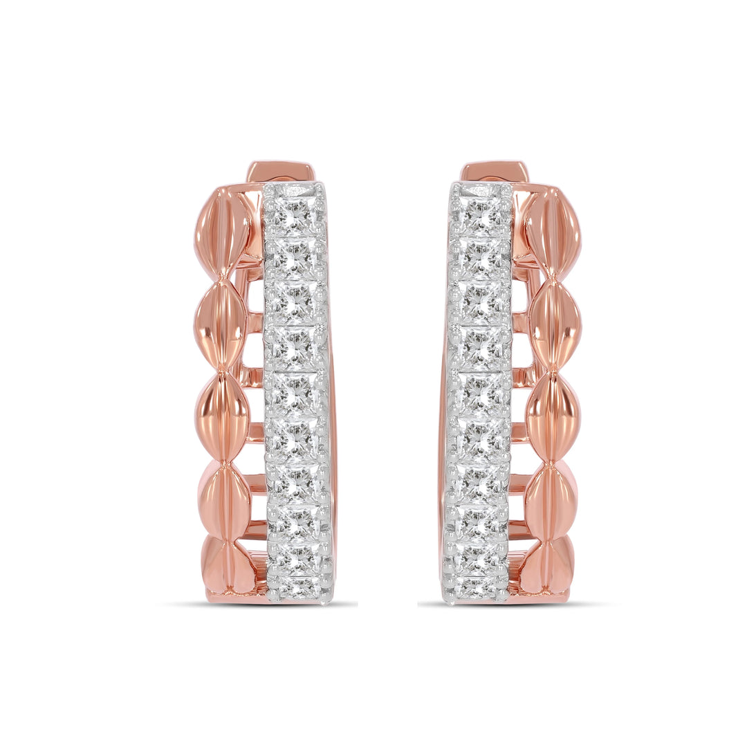 Natural Diamond Huggies Dew Earring