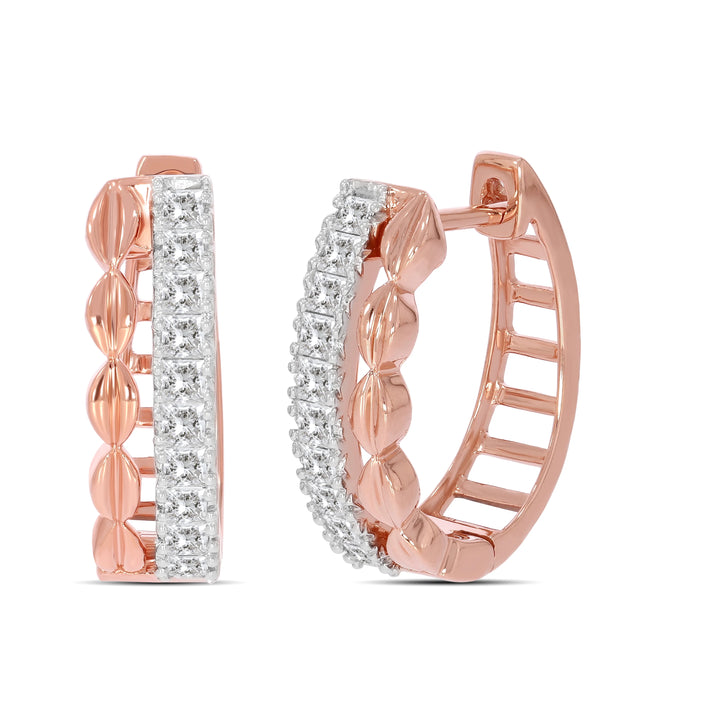 Natural Diamond Huggies Dew Earring