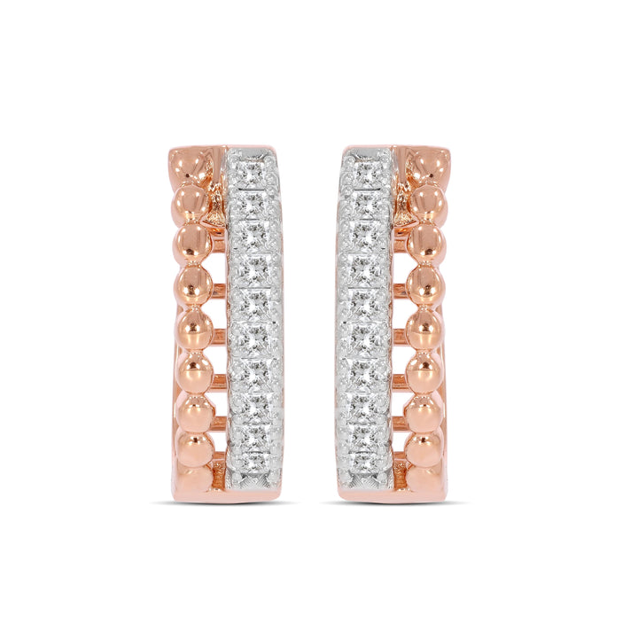 Natural Diamond Huggies Bea Earring