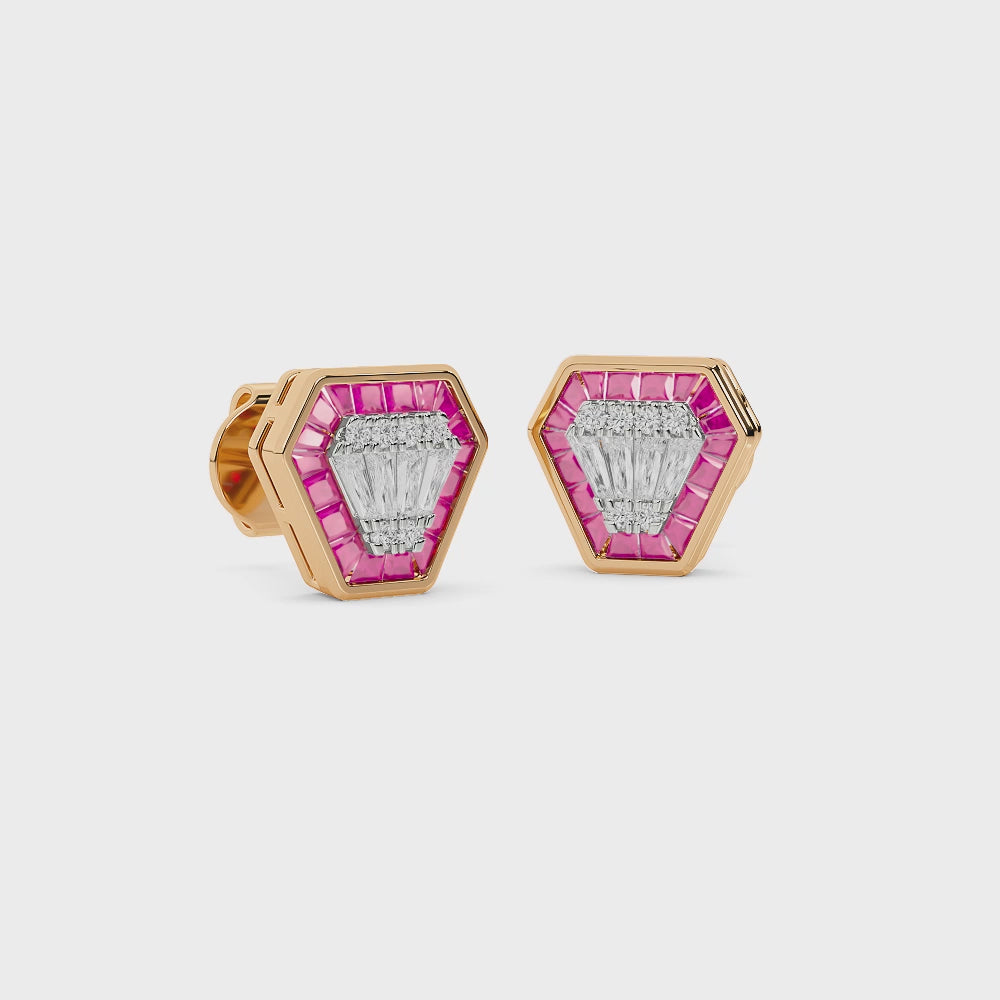 Natural Diamond Aurora Vega Earring