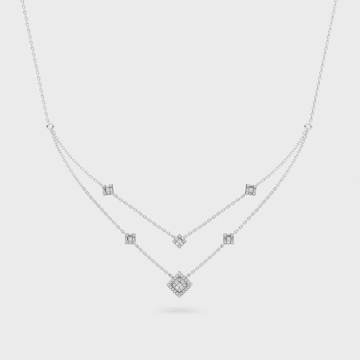 Natural Diamond The Chain Reaction Chain Necklace