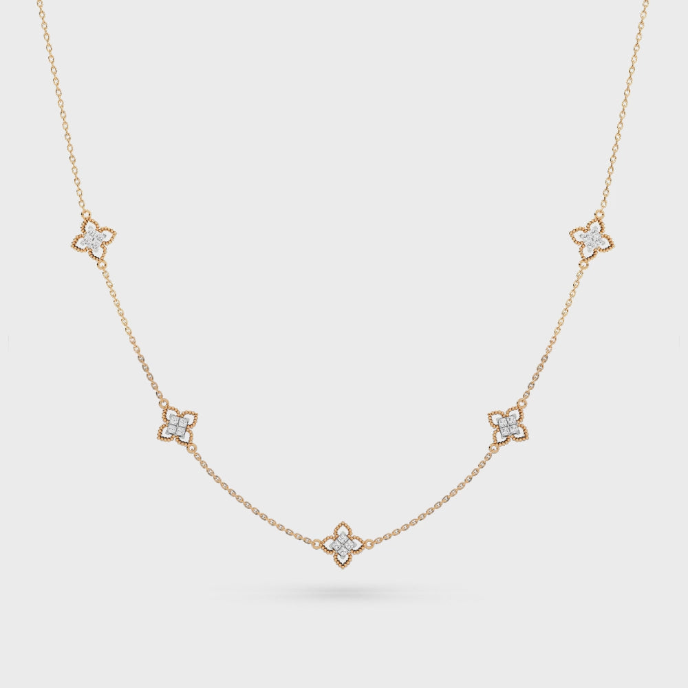 Natural Diamond the Chain Reaction Forte Necklace